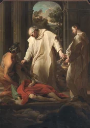 The Blessed Bernardo Tolomei Helping Plague Victims